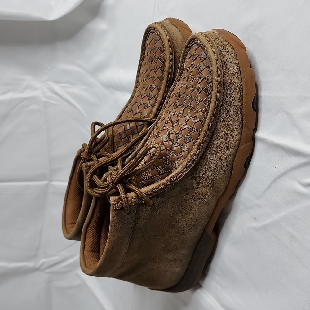 TWISTED X Womens Driving Bomber/Tan Moccasins (WDM0034) Size 7m